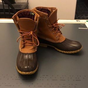 LL Bean Waterproof Leather Duck Boots